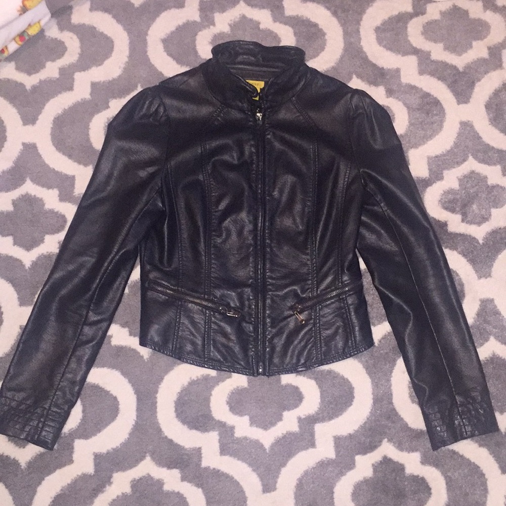 Faux leather jacket